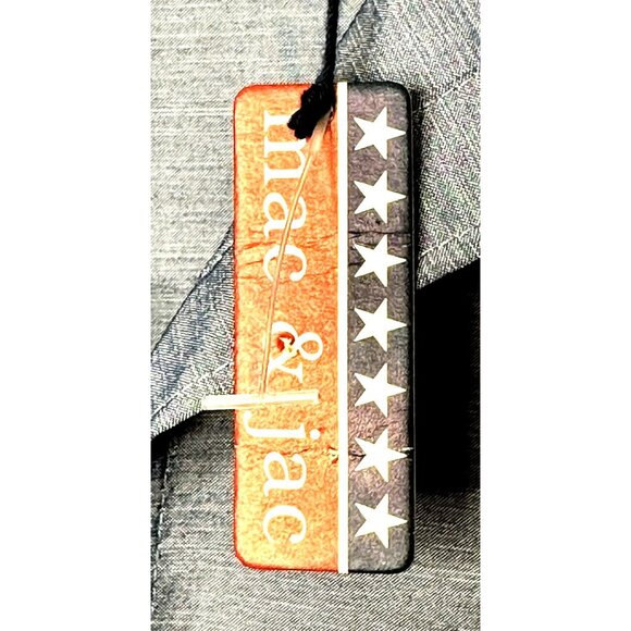 Mac & Jac Womens Blouse Shiny Long Sleeve Shirt Polyester Blend Blue Size 6 NWT - Picture 8 of 9